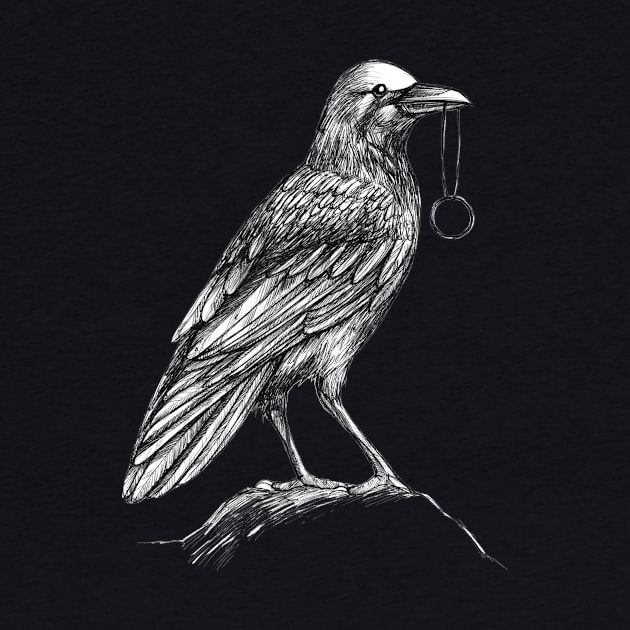 Crow T-Shirt by WinterMi665